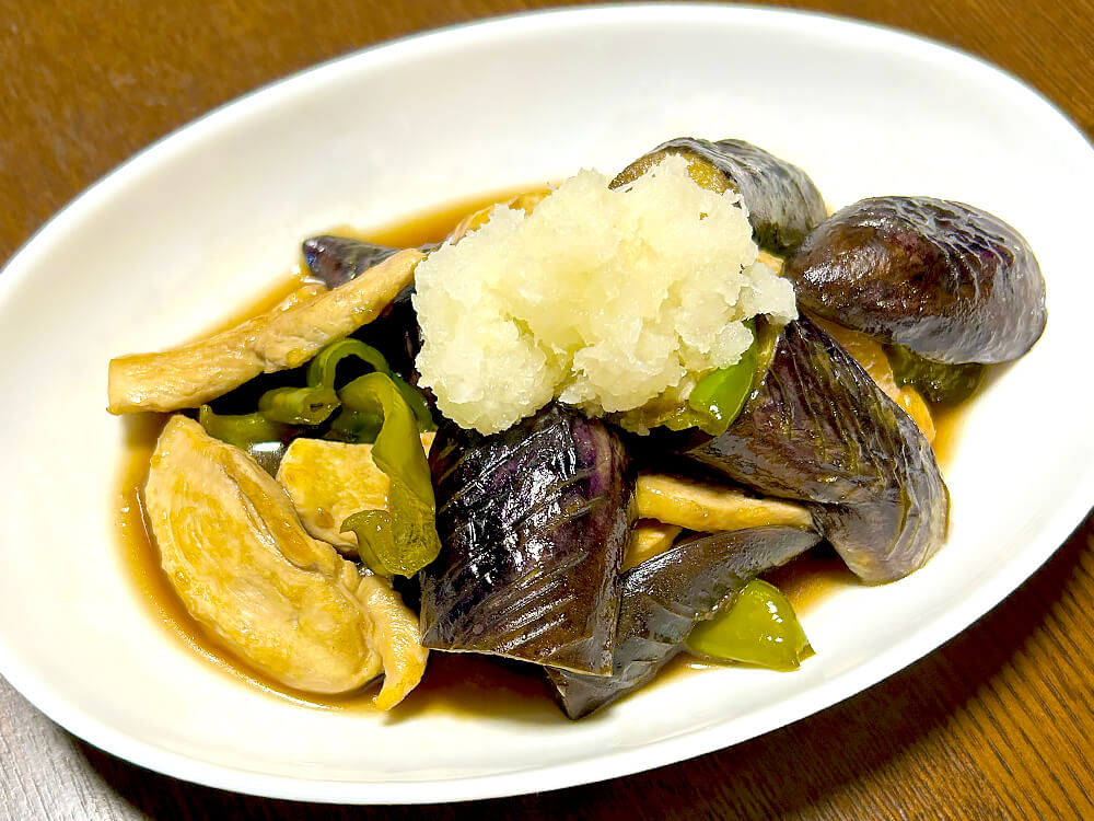 夏野菜の黒酢さっぱり煮
